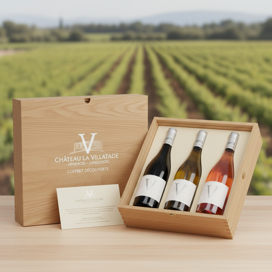 Coffret "V" de Villatade, 6 bouteilles - 3 couleurs